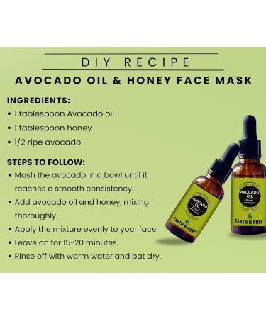 Buy EARTH N PURE Cold Pressed Avocado Oil 50ml - Pure & Natural for Hair & Skin | International Shipping - Buy Online on GoSupps.com