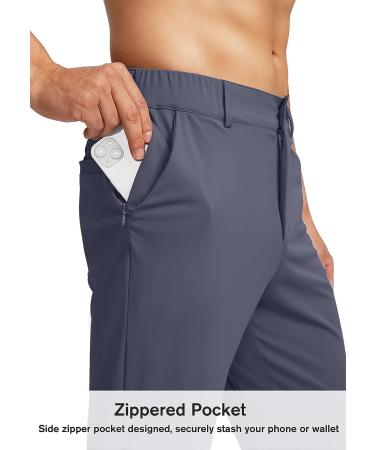 Soothfeel Men's Golf Pants | Slim Fit Stretch Sweatpants | 5-Pocket Casual Travel Dress Work Pants - Buy Online on GoSupps.com