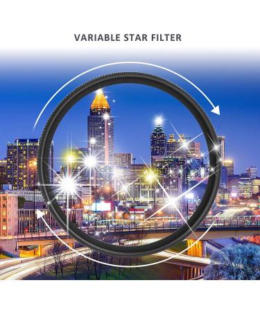 58mm Star Filter GREEN.L 2nd Gen Slim Variable Starburst Filter - 4/6/8 Points + Cleaning Cloth & 2 Slot Filter Pouch - Buy Online on GoSupps.com