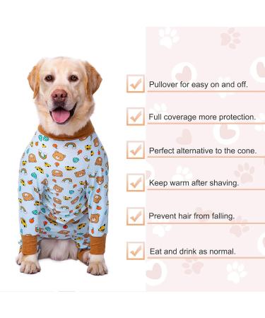 YeaPeeto 3XL Bear One-Divider for Dogs | Relaxation Pajamas for Large & Medium Dogs | Anti-Lick & Wound Protection | Cone Alternative for Hair Loss & Allergies - Buy Online on GoSupps.com