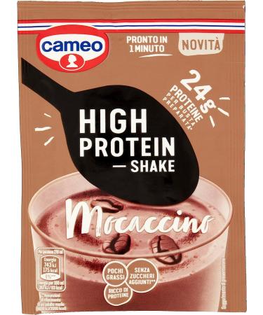 Italian Gourmet E.R. Pack of 6 Cameo High Protein Shake Moccaccino drinks full of protein 28g