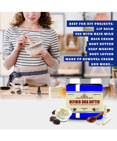 Naturally Refined AFRICAN IVORY WHITE SHEA BUTTER BLOCKS/JAR UNSCENTED Bulk Size for Anti Aging Dry Skin DIY Body Butter Recipes Base for Skincare Babycare and DIY Soap Making Projects. (8 oz) - Buy Online on GoSupps.com