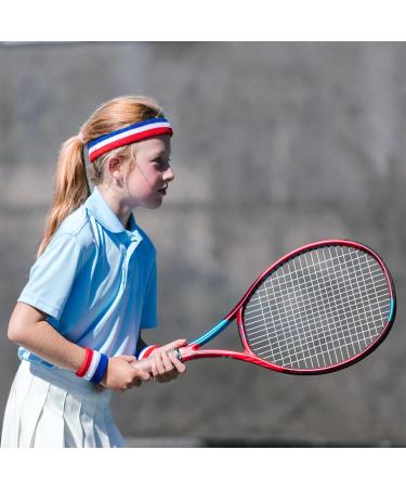 ONUPGO Kids Sweatbands Set - Athletic Cotton Headband & Wristbands for Sports - Pink | Best Sweatband for Children - Buy Online on GoSupps.com