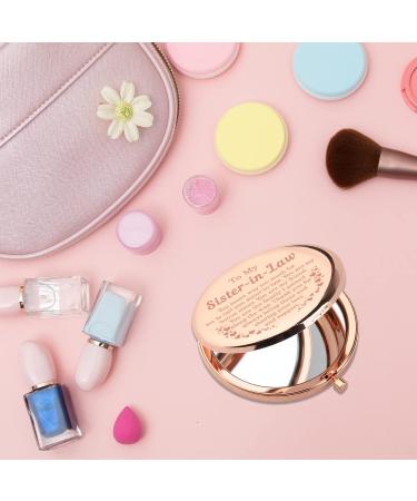 PLITI Sister in Law Compact Mirror - Unbiological Sister Gift - Inspirational Pocket Mirror - Buy Online on GoSupps.com