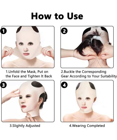 Uooker Face Lift Sleeping Strap - V Line & Double Chin Reducer | Reusable, Breathable, and Adjustable Face Lifting Mask - Buy Online on GoSupps.com