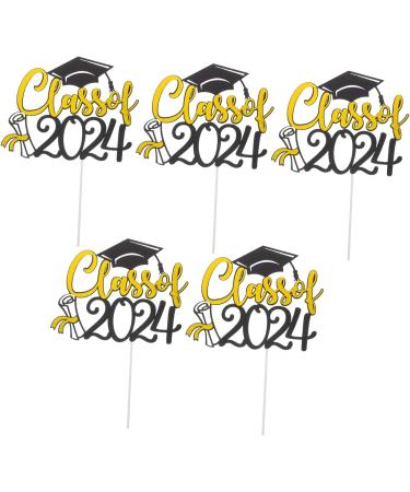 Garneck 10 Sets Cake Insert Cake Decoration Graduation Cake Decors Grad Cupcake Toppers Graduation Cake Toppers Graduation Cupcake Topper Cake Picks Party Supplies Paper Cup Yellowx2pcs 16.00X13.00X0.10CMx2pcs - Buy Online on GoSupps.com