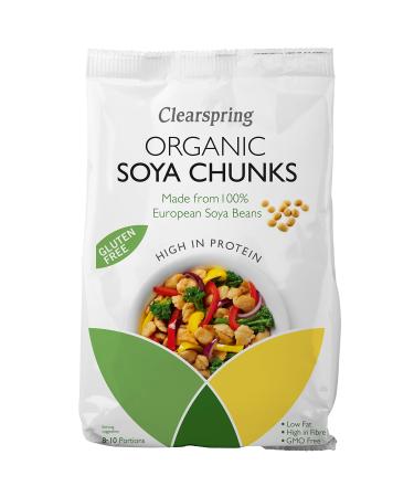 CLEARSPRING Organic Soya Chunks, 200 GR