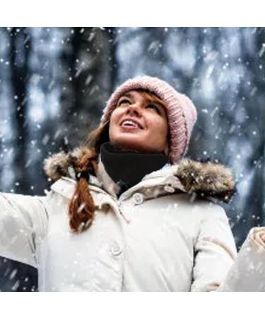 Soft Black Heating Scarf - Versatile Electrically Heated Neck Wrap with 3 Adjustable Temperatures for Autumn Comfort - Buy Online on GoSupps.com