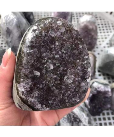 1pc 300g-380g Natural Crystal Stones Amethyst geode for Decoration Ornaments Chakra Reiki Balancing - Buy Online on GoSupps.com