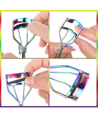 Sibba Eyelash Curlers with 10 Refill Silicone Pads Rose Golden Eyelashes Curler for Women Lash Curler Easy to Curl Eyelashes Naturally and Fits All Eye Shapes (Multicolor) - Buy Online on GoSupps.com