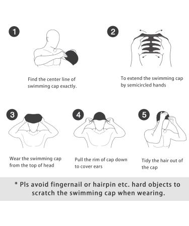 IPOW Swimming Cap for Long Hair - Purple Bathing Hat for Kids Girls & Youth | International Shipping Available - Buy Online on GoSupps.com