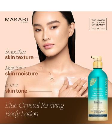 Buy Makari Blue Invigorating Crystal Body Lotion 16.8 OZ - Brightening & Moisturizing Cream with Natural Glutathione for Youthful Radiant Skin - International Shipping Available - Buy Online on GoSupps.com