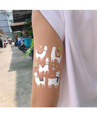 WENSHEN Llama Temporary Tattoo 10 Sheets - Alpaca Fake Tattoos for Birthday Party - Waterproof, Fun Party Favors for Kids, Girls, Adults - Buy Online on GoSupps.com