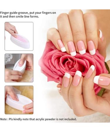 Dip Powder Tray Nail Dipping Powder Kit Nail Dipping Starter Set Nail Dusting Brush Metal Cuticle Pusher and Nail File Powder Dipped Nail Art Nail Art Tools for French Manicures and Home DIY - Buy Online on GoSupps.com