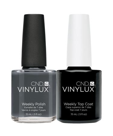CND Vinylux Asphalt plus Top Coat 15 ml 1 pack (1 x 30 ml) Asphalt 50 g (Pack of 1)