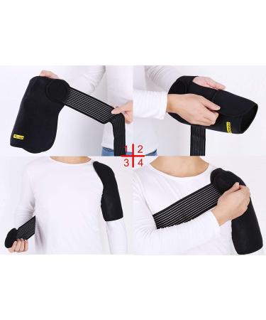 Yosoo Elastic Shoulder Brace Support Strap - Adjustable Wrap Belt for Pain Relief & Injury Recovery | Fast International Shipping - Buy Online on GoSupps.com