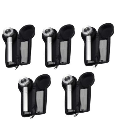 Pteanecay 5X Handheld 45X Folding Linen Tester Metal Magnifiers Cloth Thread Counter Magnifier Magnifying Glass with Light