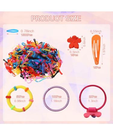 1700-Piece Elastic Hair Ties Kit for Girls & Women - Hair Bands, Clips, & Accessories - Buy Online on GoSupps.com
