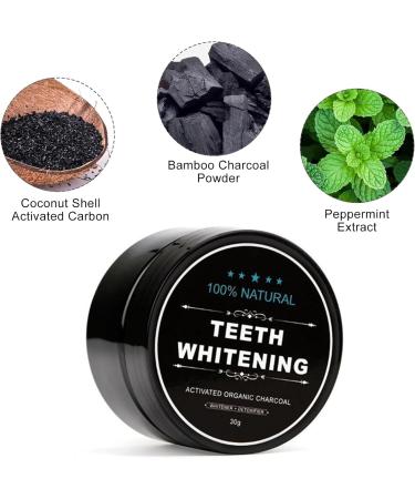 Roinaaid Coconut Shell Tooth Whitening Powder - 4 Pieces for Bright White Teeth | Effective Teeth Lightening Solution - Buy Online on GoSupps.com