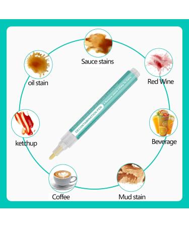Emergency Stain Removing Pens Stain Remover Stick Laundry Free Stain Remover Pen Grease Stain Remover Portable Stain Remover Pen Instant Cleaner Spot Cleaning For Drink Food (5 pcs) - Buy Online on GoSupps.com