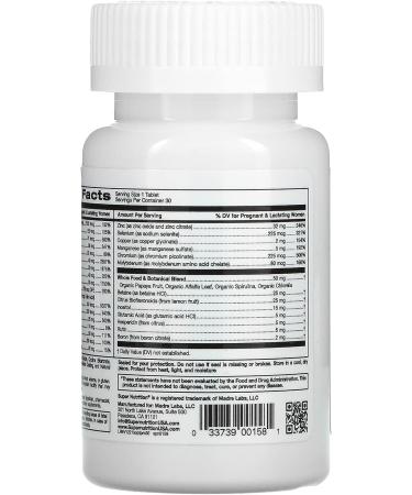 SuperNutrition SimplyOne PreNatal MultiVitamin 30 One-a-Day Tablets - Pack of 1 - Buy Online on GoSupps.com
