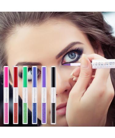  Dous Colored eyeliner 6 colored eyeliner pencils with two ends for color application perfect for Valentine's Day gifts waterproof smooth and fade-resistant colors. - Buy Online on GoSupps.com