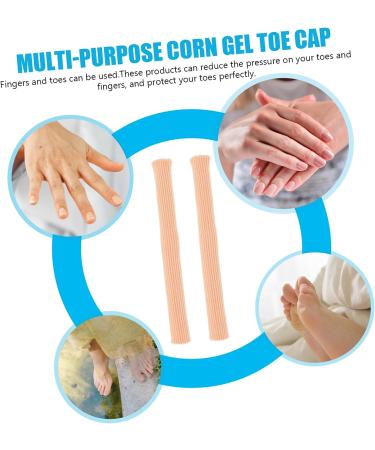 Hemoton 2pcs Gel Toe Covers - Foot Cushions for High Heels - Toe Separator Tubing for Corns - Toe Guards for Toe Protection - Buy Online on GoSupps.com