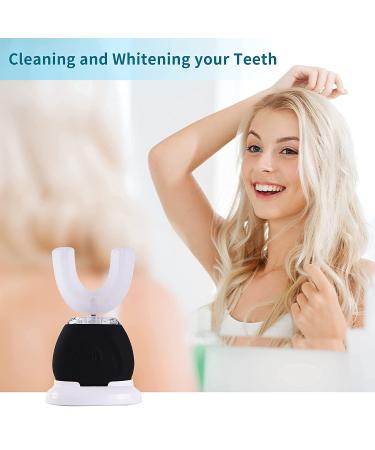 U-Shaped Ultrasonic Automatic Toothbrush with Whitening Blue Light - IPX7 Waterproof for Adults - Buy Online on GoSupps.com