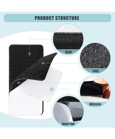16 Sets 2x4 Inch Heavy Duty Hook and Loop Tape - Carpet Rug Tape for Wall Hanging, Fixing, and Installing - Industrial Strength Adhesive Backing for Office and Household Use - Buy Online on GoSupps.com