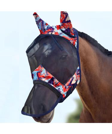 Shop Harrison Howard Caremaster Horses Fly Mask - Long Nose & Ears UV Protection XL Abstract Graffiti | International Shipping - Buy Online on GoSupps.com