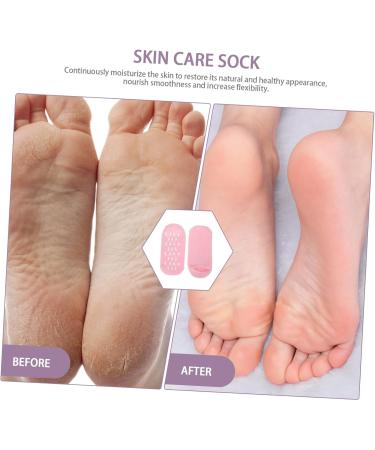Healeved 1 Pair Gel Socks Lotion Socks Heel Moisturizing Foot Cover Dry Foot Moisturizing Cover Women Moisturizing Gels Sock Women Socks Women's Cosmetic Pink Outer Cotton Yarn Adult Socks - Buy Online on GoSupps.com