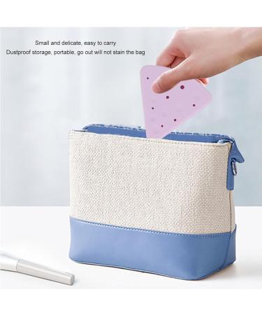 Portable Silicone Powder Puff Storage Box with Dual Vent Design for Triangle Sponge Easy to Clean Portable and Convenient (Light Purple) - Buy Online on GoSupps.com