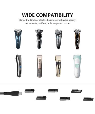 Sinloon 65W Razor Charger Set - USB-C Cable with 6 Conversion Plugs for Hair Clippers & Air Purifiers | International Shipping Available - Buy Online on GoSupps.com