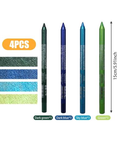 Eyeliner Pencil 4Pcs Eyeshadow Pencil 4 Colors Smudge-proof Pearl Long Lasting Glitter Eyeliner 8.5g Waterproof Makeup Eyeliner Eyeshadow Pencil Style 2 - Buy Online on GoSupps.com