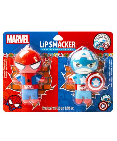 Lip Smacker Marvel Spiderman & Captain America Lip Balm Keychains + Hello Kitty Ice Cream Cone Lip Balm - Buy Online on GoSupps.com