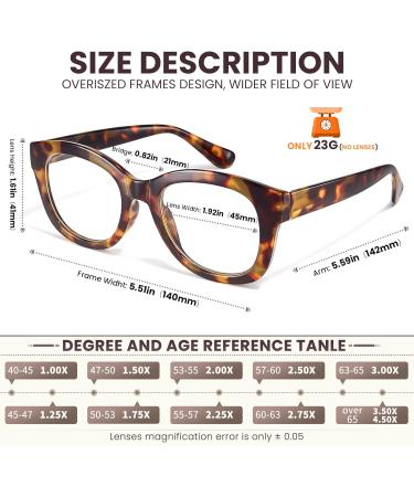 Gaoye 6-Pack Oversized Reading Glasses for Women - Stylish Blue Light Blocking Anti Eyestrain Spring Hinge - G1 Mix 1.5x - International Shipping Available - Buy Online on GoSupps.com