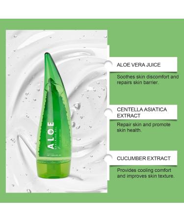  Ycydazi Aloe Vera Gels Natural Moisturizing Gel for Face and Body - Soothing After Sun Care - Soothing Aloe Vera Gel - Skin & Hair - Ideal for Care - 2 Pack - Buy Online on GoSupps.com