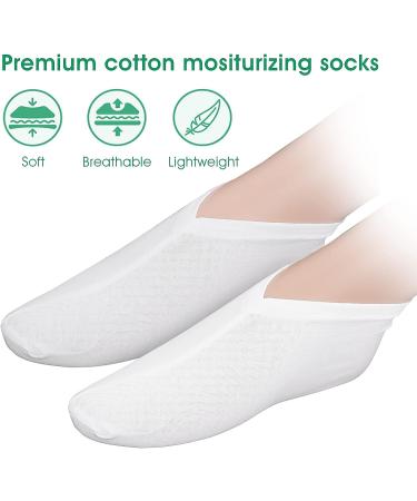 Sibba 6 Pairs Moisturizing Socks for Women and Men - Overnight Spa Treatment for Dry Cracked Feet - Buy Online on GoSupps.com