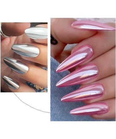 Poudre ongles chrom e avec effet miroir argent pigment de manucure holographique pour pigment de manucure pour poudre chrom e pour ongles en gel - Buy Online on GoSupps.com