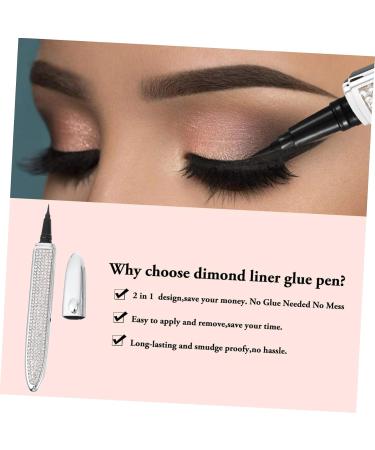 minkissy Makeup Accessories Diamond Coated Eyeliner Fast Drying Non Magnetic No To Check Elegant - Buy Online on GoSupps.com
