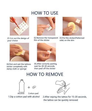 30pcs Waterproof Flower Temporary Tattoos for Women L7.5xW3.6 - Trendy and Stylish Designs - Buy Online on GoSupps.com