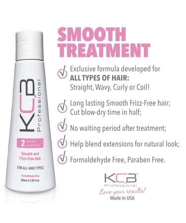 Smooth System Brazilian Keratin Hair Treatment - Frizz Control & Smoothing for All Hair Types Formaldehyde Free 3.38 Fl oz Kit - Buy Online on GoSupps.com