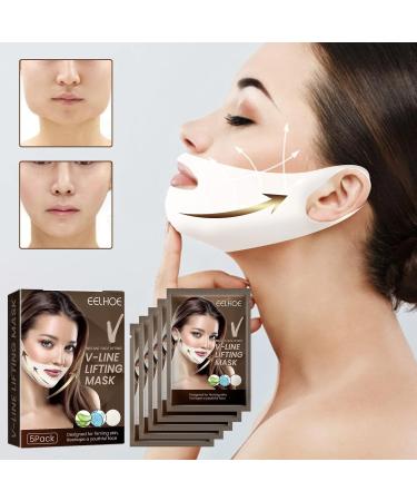 5 Pi ces Masque V Line Masque R ducteur Double Menton Masque Amincissant Cisage Masque Liftant Double Menton R duit le Double Menton et Redresse la Ligne de la M choire et du Cou - Buy Online on GoSupps.com