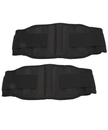 2PCs self -heating waist warm belt with steel plates Support magnetic hot mopics thermal insulation layer elastic band design lumbar vertebrae belt belt