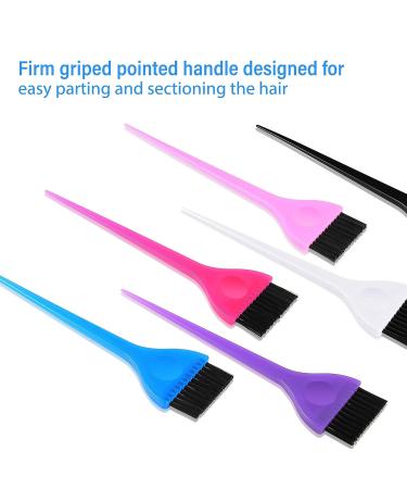 6-Piece Hair Dye Color Brush Set for Salon & Home Use - Coloring Brushes & Applicator Kit for Women, Students - 6 Colors - Buy Online on GoSupps.com
