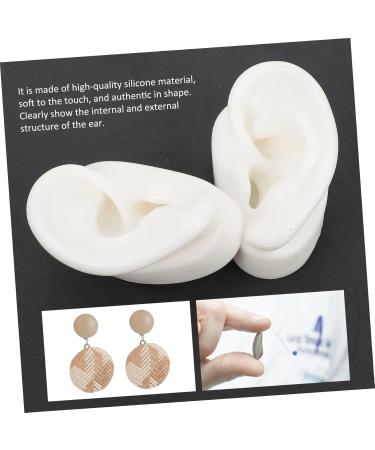 3 Pairs Artificial Ear Models for Studs | Silicone Fake Ears for Display & Ear Mold - Buy Online on GoSupps.com