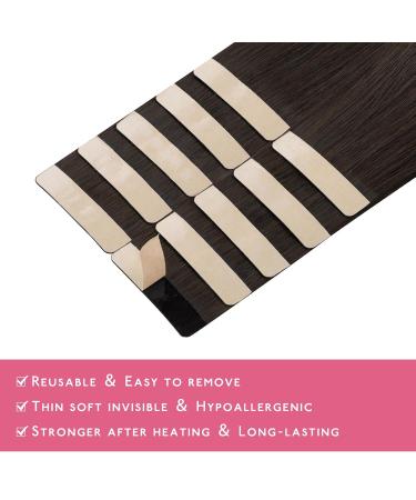 Buy If-Salt Tape Extensions - Dark Brown 10pcs 25cm Real Hair Tape-In Extensions | Invisible & Smooth 20g Hair Refill Pack for Girls - Buy Online on GoSupps.com