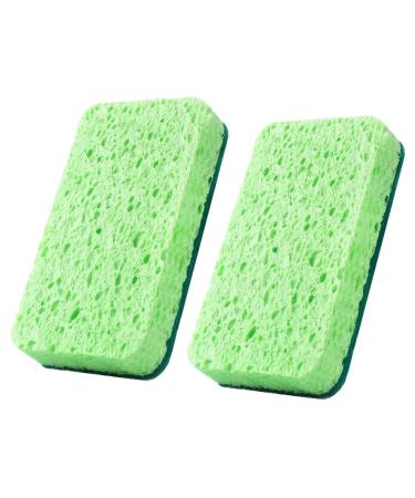 Scrubbing Sponge Dish Sponge Non-Scratch Cleaning Scrub Sponges Double-Sided Sponge for Cleaning Plates Dishes & Easy-to-use Cleaning Pad Dishwashing Sponge Dual-Sided Scrub Sponge Non-Scratch