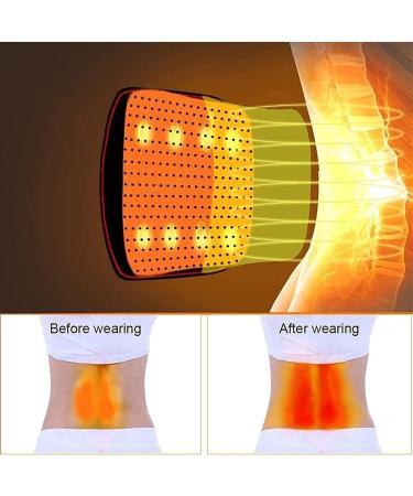 Back Bandage Belt - Self-Heating Lordosis Support for Pain Relief | Sciatica & Weight Lifting | Unisex | 123x15cm - Buy Online on GoSupps.com
