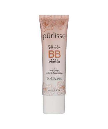 purlisse Silk Glow BB Base Primer: Cruelty-Free & Clean, Paraben & Sulfate-Free, Oil-Free, Illuminating Primer with Calming Chamomile|1oz